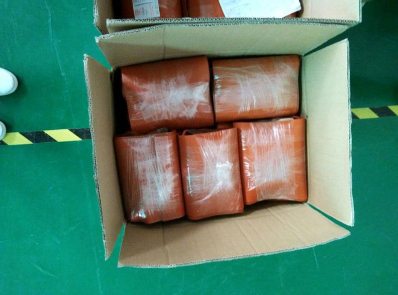 Industri Elektrik silikon Getah Fleksibel Minyak Drum Heater pembungkusan Industrial Electric Silicone Rubber Flexible Oil Drum Heater packing